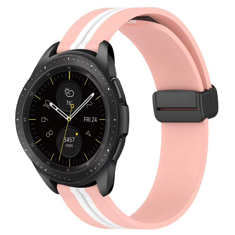 Bracelet de montre en silicone à fermoir magnétique pliant de 20 mm, For Samsung Galaxy Watch Active 2 40mm, For Samsung Galaxy Watch Active 2 44mm, For Samsung Galaxy Watch 42mm