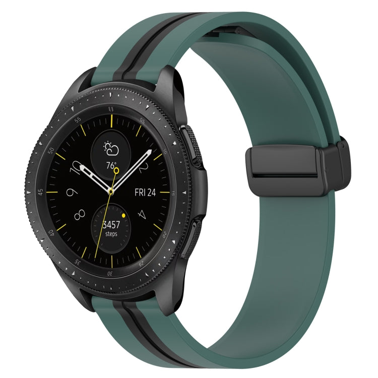 Bracelet de montre en silicone à fermoir magnétique pliant de 20 mm, For Samsung Galaxy Watch Active 2 40mm, For Samsung Galaxy Watch Active 2 44mm, For Samsung Galaxy Watch 42mm
