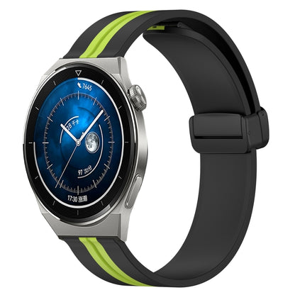 Bracelet de montre en silicone à fermoir magnétique pliant de 20 mm, For Huawei Watch GT3 Pro 43mm, For Huawei Watch GT3 42mm, For Huawei Watch GT2 42mm, For Huawei Watch 2, For Honor Watch ES, For Honor MagicWatch2 42mm