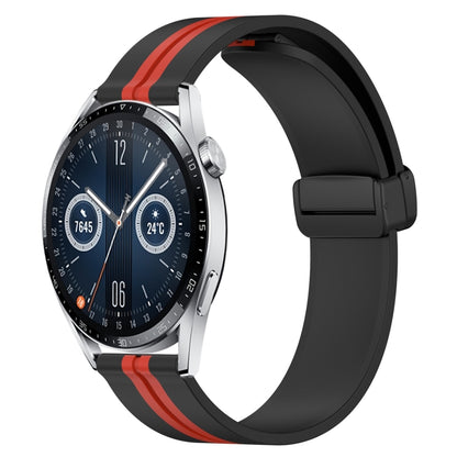 Bracelet de montre en silicone à fermoir magnétique pliant de 20 mm, For Huawei Watch GT3 Pro 43mm, For Huawei Watch GT3 42mm, For Huawei Watch GT2 42mm, For Huawei Watch 2, For Honor Watch ES, For Honor MagicWatch2 42mm