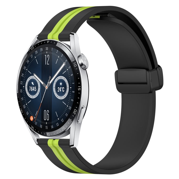Bracelet de montre en silicone à fermoir magnétique pliant de 20 mm, For Huawei Watch GT3 Pro 43mm, For Huawei Watch GT3 42mm, For Huawei Watch GT2 42mm, For Huawei Watch 2, For Honor Watch ES, For Honor MagicWatch2 42mm