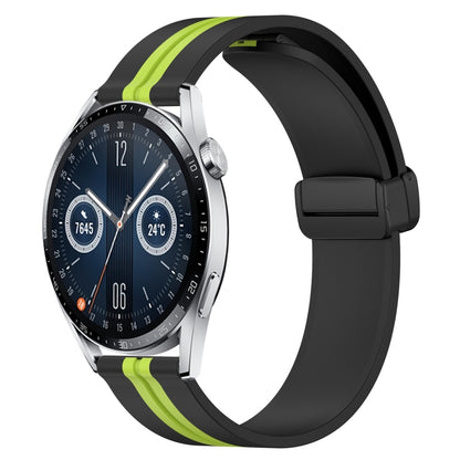 Bracelet de montre en silicone à fermoir magnétique pliant de 20 mm, For Huawei Watch GT3 Pro 43mm, For Huawei Watch GT3 42mm, For Huawei Watch GT2 42mm, For Huawei Watch 2, For Honor Watch ES, For Honor MagicWatch2 42mm