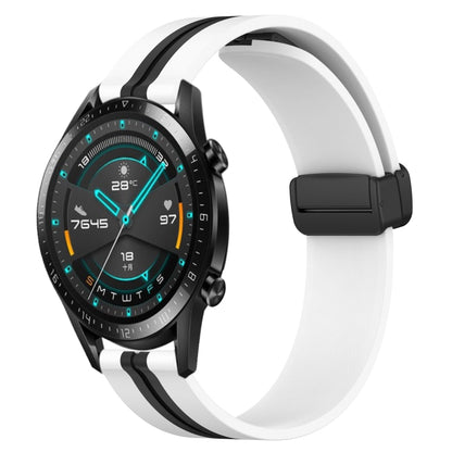 Bracelet de montre en silicone à fermoir magnétique pliant de 20 mm, For Huawei Watch GT3 Pro 43mm, For Huawei Watch GT3 42mm, For Huawei Watch GT2 42mm, For Huawei Watch 2, For Honor Watch ES, For Honor MagicWatch2 42mm