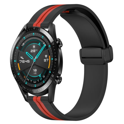 Bracelet de montre en silicone à fermoir magnétique pliant de 20 mm, For Huawei Watch GT3 Pro 43mm, For Huawei Watch GT3 42mm, For Huawei Watch GT2 42mm, For Huawei Watch 2, For Honor Watch ES, For Honor MagicWatch2 42mm