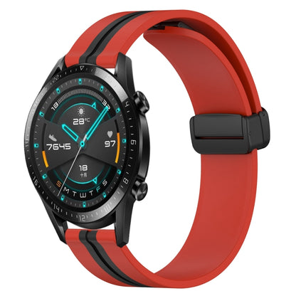 Bracelet de montre en silicone à fermoir magnétique pliant de 20 mm, For Huawei Watch GT3 Pro 43mm, For Huawei Watch GT3 42mm, For Huawei Watch GT2 42mm, For Huawei Watch 2, For Honor Watch ES, For Honor MagicWatch2 42mm