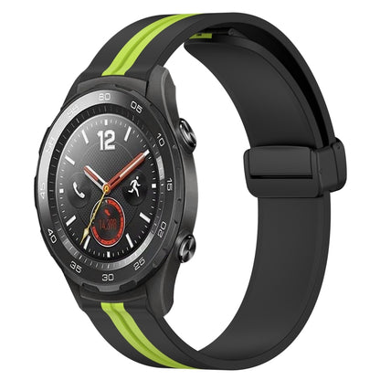 Bracelet de montre en silicone à fermoir magnétique pliant de 20 mm, For Huawei Watch GT3 Pro 43mm, For Huawei Watch GT3 42mm, For Huawei Watch GT2 42mm, For Huawei Watch 2, For Honor Watch ES, For Honor MagicWatch2 42mm