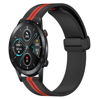 Bracelet de montre en silicone à fermoir magnétique pliant de 20 mm, For Huawei Watch GT3 Pro 43mm, For Huawei Watch GT3 42mm, For Huawei Watch GT2 42mm, For Huawei Watch 2, For Honor Watch ES, For Honor MagicWatch2 42mm