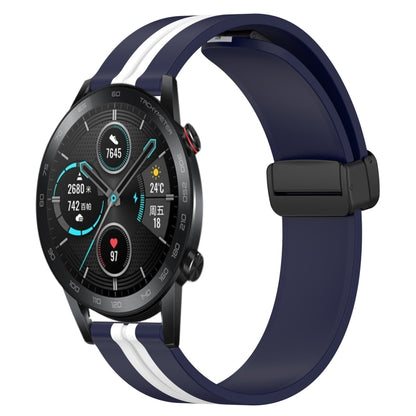 Bracelet de montre en silicone à fermoir magnétique pliant de 20 mm, For Huawei Watch GT3 Pro 43mm, For Huawei Watch GT3 42mm, For Huawei Watch GT2 42mm, For Huawei Watch 2, For Honor Watch ES, For Honor MagicWatch2 42mm