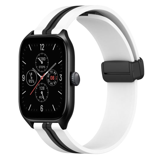 Bracelet de montre en silicone à fermoir magnétique pliant de 20 mm, For Amazfit GTS 4, For Amazfit GTS 3, For Amazfit GTS 2 Mini, For Amazfit GTS 2, For Amazfit GTS, For Amazfit GTR 42mm