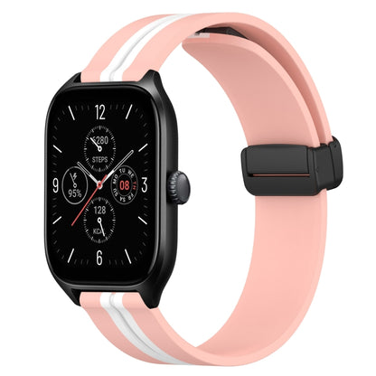 Bracelet de montre en silicone à fermoir magnétique pliant de 20 mm, For Amazfit GTS 4, For Amazfit GTS 3, For Amazfit GTS 2 Mini, For Amazfit GTS 2, For Amazfit GTS, For Amazfit GTR 42mm