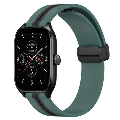 Bracelet de montre en silicone à fermoir magnétique pliant de 20 mm, For Amazfit GTS 4, For Amazfit GTS 3, For Amazfit GTS 2 Mini, For Amazfit GTS 2, For Amazfit GTS, For Amazfit GTR 42mm
