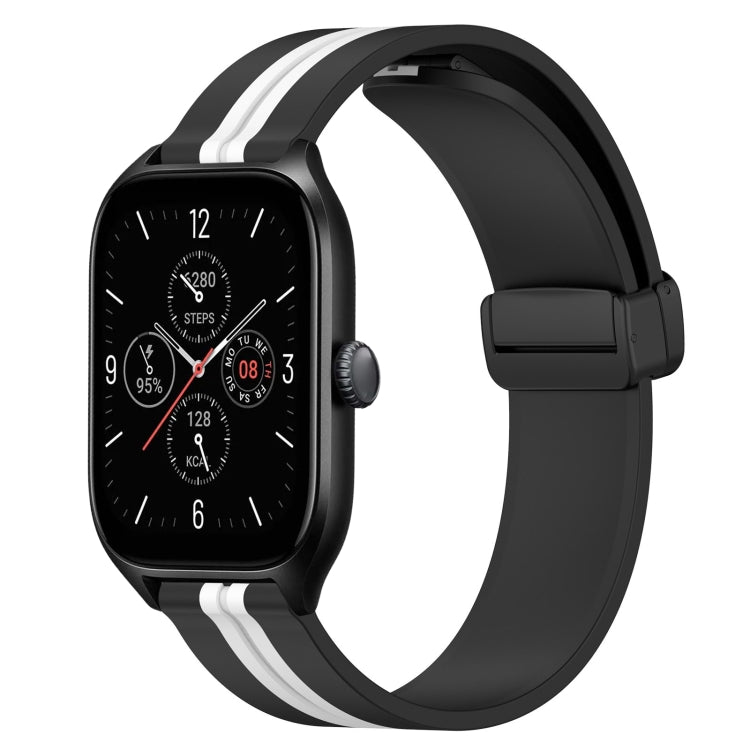 Bracelet de montre en silicone à fermoir magnétique pliant de 20 mm, For Amazfit GTS 4, For Amazfit GTS 3, For Amazfit GTS 2 Mini, For Amazfit GTS 2, For Amazfit GTS, For Amazfit GTR 42mm
