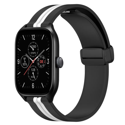 Bracelet de montre en silicone à fermoir magnétique pliant de 20 mm, For Amazfit GTS 4, For Amazfit GTS 3, For Amazfit GTS 2 Mini, For Amazfit GTS 2, For Amazfit GTS, For Amazfit GTR 42mm
