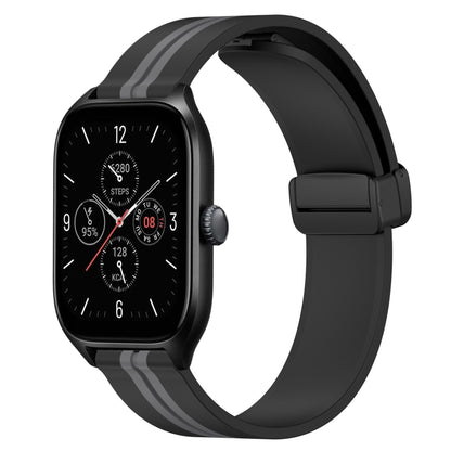 Bracelet de montre en silicone à fermoir magnétique pliant de 20 mm, For Amazfit GTS 4, For Amazfit GTS 3, For Amazfit GTS 2 Mini, For Amazfit GTS 2, For Amazfit GTS, For Amazfit GTR 42mm