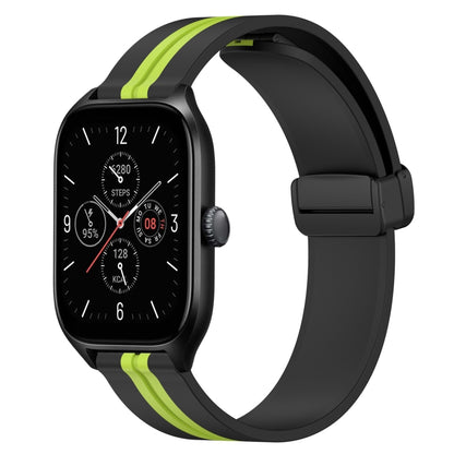 Bracelet de montre en silicone à fermoir magnétique pliant de 20 mm, For Amazfit GTS 4, For Amazfit GTS 3, For Amazfit GTS 2 Mini, For Amazfit GTS 2, For Amazfit GTS, For Amazfit GTR 42mm