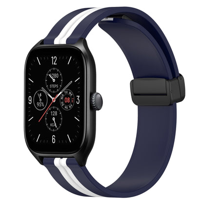 Bracelet de montre en silicone à fermoir magnétique pliant de 20 mm, For Amazfit GTS 4, For Amazfit GTS 3, For Amazfit GTS 2 Mini, For Amazfit GTS 2, For Amazfit GTS, For Amazfit GTR 42mm