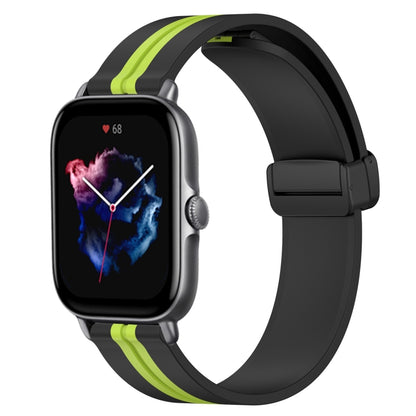 Bracelet de montre en silicone à fermoir magnétique pliant de 20 mm, For Amazfit GTS 4, For Amazfit GTS 3, For Amazfit GTS 2 Mini, For Amazfit GTS 2, For Amazfit GTS, For Amazfit GTR 42mm
