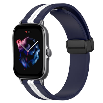 Bracelet de montre en silicone à fermoir magnétique pliant de 20 mm, For Amazfit GTS 4, For Amazfit GTS 3, For Amazfit GTS 2 Mini, For Amazfit GTS 2, For Amazfit GTS, For Amazfit GTR 42mm