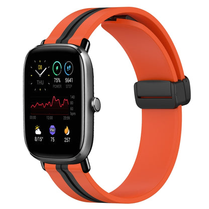 Bracelet de montre en silicone à fermoir magnétique pliant de 20 mm, For Amazfit GTS 4, For Amazfit GTS 3, For Amazfit GTS 2 Mini, For Amazfit GTS 2, For Amazfit GTS, For Amazfit GTR 42mm