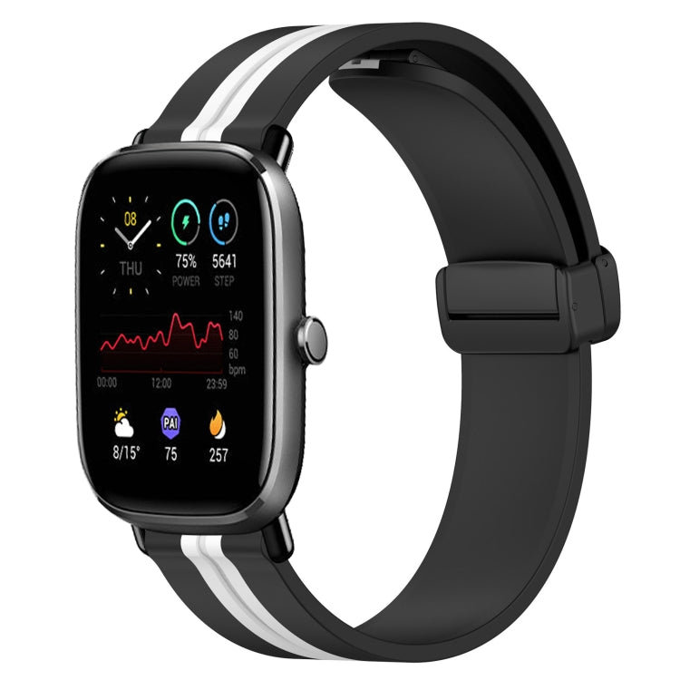 Bracelet de montre en silicone à fermoir magnétique pliant de 20 mm, For Amazfit GTS 4, For Amazfit GTS 3, For Amazfit GTS 2 Mini, For Amazfit GTS 2, For Amazfit GTS, For Amazfit GTR 42mm