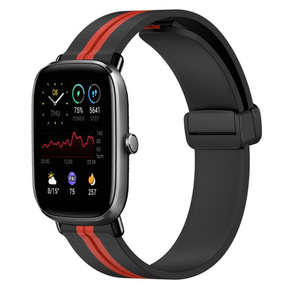 Bracelet de montre en silicone à fermoir magnétique pliant de 20 mm, For Amazfit GTS 4, For Amazfit GTS 3, For Amazfit GTS 2 Mini, For Amazfit GTS 2, For Amazfit GTS, For Amazfit GTR 42mm