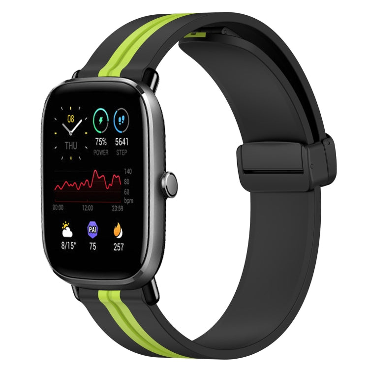 Bracelet de montre en silicone à fermoir magnétique pliant de 20 mm, For Amazfit GTS 4, For Amazfit GTS 3, For Amazfit GTS 2 Mini, For Amazfit GTS 2, For Amazfit GTS, For Amazfit GTR 42mm