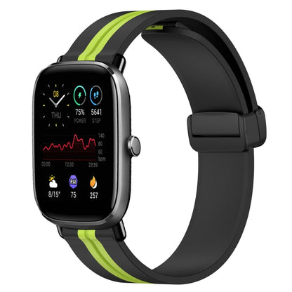 Bracelet de montre en silicone à fermoir magnétique pliant de 20 mm, For Amazfit GTS 4, For Amazfit GTS 3, For Amazfit GTS 2 Mini, For Amazfit GTS 2, For Amazfit GTS, For Amazfit GTR 42mm