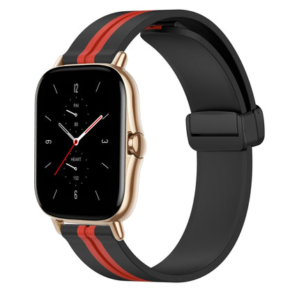 Bracelet de montre en silicone à fermoir magnétique pliant de 20 mm, For Amazfit GTS 4, For Amazfit GTS 3, For Amazfit GTS 2 Mini, For Amazfit GTS 2, For Amazfit GTS, For Amazfit GTR 42mm