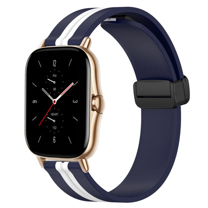 Bracelet de montre en silicone à fermoir magnétique pliant de 20 mm, For Amazfit GTS 4, For Amazfit GTS 3, For Amazfit GTS 2 Mini, For Amazfit GTS 2, For Amazfit GTS, For Amazfit GTR 42mm