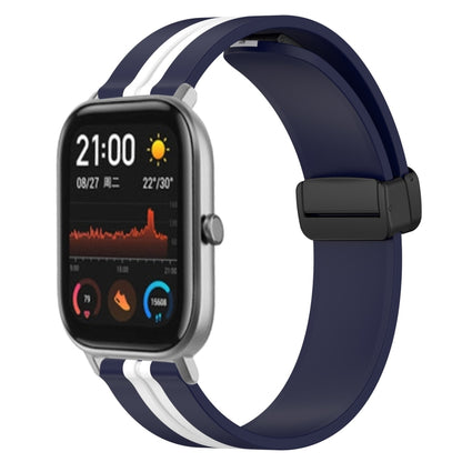 Bracelet de montre en silicone à fermoir magnétique pliant de 20 mm, For Amazfit GTS 4, For Amazfit GTS 3, For Amazfit GTS 2 Mini, For Amazfit GTS 2, For Amazfit GTS, For Amazfit GTR 42mm