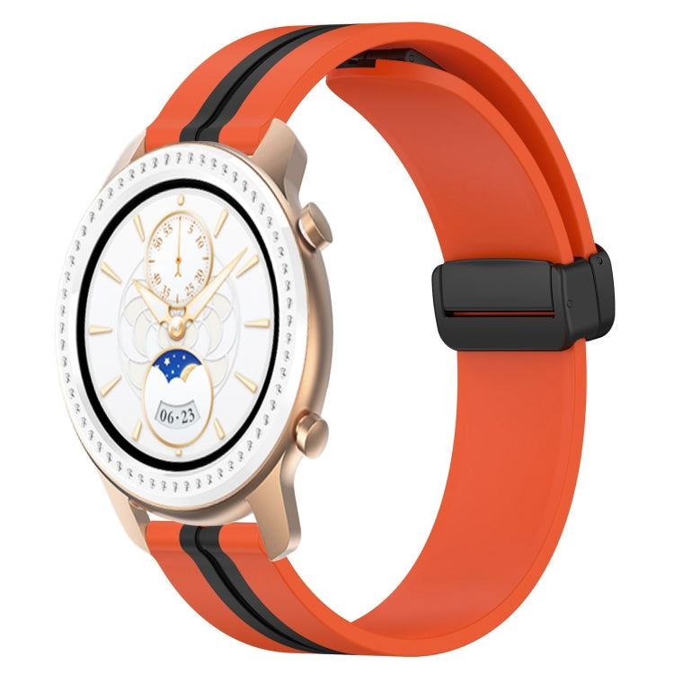 Bracelet de montre en silicone à fermoir magnétique pliant de 20 mm, For Amazfit GTS 4, For Amazfit GTS 3, For Amazfit GTS 2 Mini, For Amazfit GTS 2, For Amazfit GTS, For Amazfit GTR 42mm