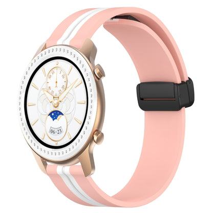 Bracelet de montre en silicone à fermoir magnétique pliant de 20 mm, For Amazfit GTS 4, For Amazfit GTS 3, For Amazfit GTS 2 Mini, For Amazfit GTS 2, For Amazfit GTS, For Amazfit GTR 42mm