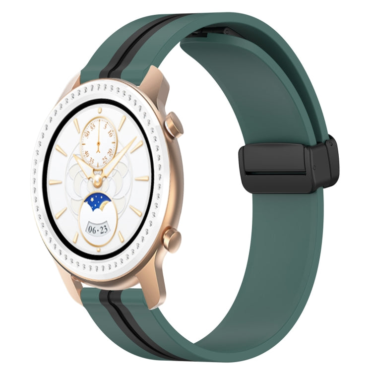 Bracelet de montre en silicone à fermoir magnétique pliant de 20 mm, For Amazfit GTS 4, For Amazfit GTS 3, For Amazfit GTS 2 Mini, For Amazfit GTS 2, For Amazfit GTS, For Amazfit GTR 42mm