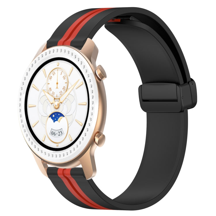 Bracelet de montre en silicone à fermoir magnétique pliant de 20 mm, For Amazfit GTS 4, For Amazfit GTS 3, For Amazfit GTS 2 Mini, For Amazfit GTS 2, For Amazfit GTS, For Amazfit GTR 42mm