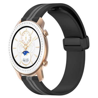 Bracelet de montre en silicone à fermoir magnétique pliant de 20 mm, For Amazfit GTS 4, For Amazfit GTS 3, For Amazfit GTS 2 Mini, For Amazfit GTS 2, For Amazfit GTS, For Amazfit GTR 42mm