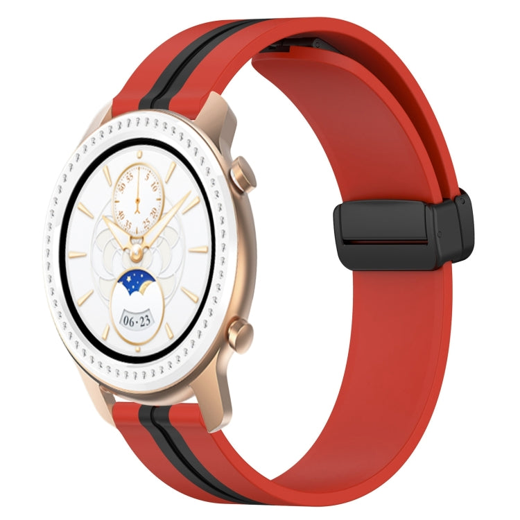 Bracelet de montre en silicone à fermoir magnétique pliant de 20 mm, For Amazfit GTS 4, For Amazfit GTS 3, For Amazfit GTS 2 Mini, For Amazfit GTS 2, For Amazfit GTS, For Amazfit GTR 42mm