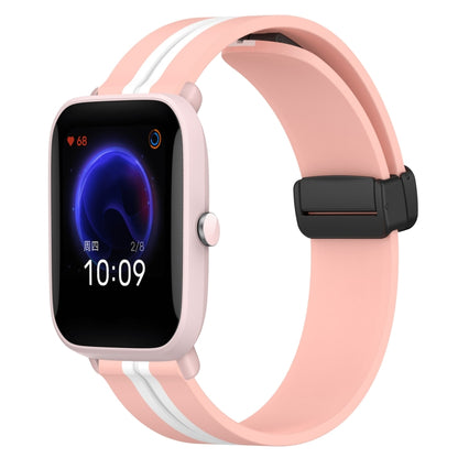 Bracelet de montre en silicone à fermoir magnétique pliant de 20 mm, For Amazfit Pop Pro, For Amazfit Pop