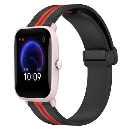 Bracelet de montre en silicone à fermoir magnétique pliant de 20 mm, For Amazfit Pop Pro, For Amazfit Pop