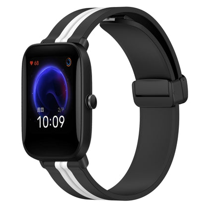 Bracelet de montre en silicone à fermoir magnétique pliant de 20 mm, For Amazfit Pop Pro, For Amazfit Pop
