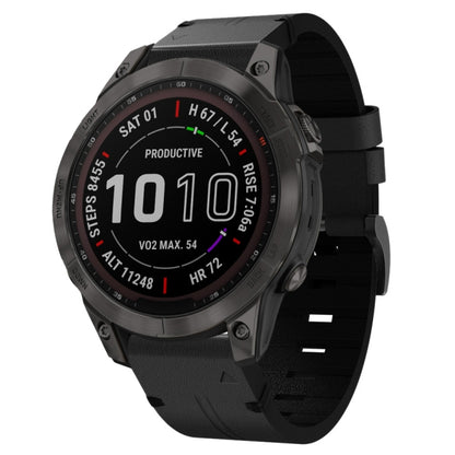 Bracelet de montre en cuir à boucle en acier de 22 mm, For Garmin Fenix 7 Sapphire Solar, For Garmin Fenix 7, For Garmin Fenix 7 Solar, For Garmin EPIX Gen 2, For Garmin Instinct 2, For Garmin Instinct, For Garmin Descent G1, For Garmin Approach S62   ...