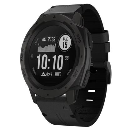 Bracelet de montre en cuir à boucle en acier de 22 mm, For Garmin Fenix 7 Sapphire Solar, For Garmin Fenix 7, For Garmin Fenix 7 Solar, For Garmin EPIX Gen 2, For Garmin Instinct 2, For Garmin Instinct, For Garmin Descent G1, For Garmin Approach S62   ...