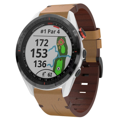Bracelet de montre en cuir à boucle en acier de 22 mm, For Garmin Fenix 7 Sapphire Solar, For Garmin Fenix 7, For Garmin Fenix 7 Solar, For Garmin EPIX Gen 2, For Garmin Instinct 2, For Garmin Instinct, For Garmin Descent G1, For Garmin Approach S62   ...