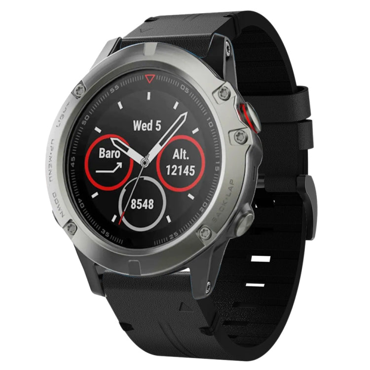 Bracelet de montre en cuir à boucle en acier de 22 mm, For Garmin Fenix 7 Sapphire Solar, For Garmin Fenix 7, For Garmin Fenix 7 Solar, For Garmin EPIX Gen 2, For Garmin Instinct 2, For Garmin Instinct, For Garmin Descent G1, For Garmin Approach S62   ...
