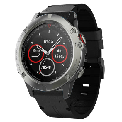 Bracelet de montre en cuir à boucle en acier de 22 mm, For Garmin Fenix 7 Sapphire Solar, For Garmin Fenix 7, For Garmin Fenix 7 Solar, For Garmin EPIX Gen 2, For Garmin Instinct 2, For Garmin Instinct, For Garmin Descent G1, For Garmin Approach S62   ...