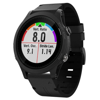Bracelet de montre en cuir à boucle en acier de 22 mm, For Garmin Fenix 7 Sapphire Solar, For Garmin Fenix 7, For Garmin Fenix 7 Solar, For Garmin EPIX Gen 2, For Garmin Instinct 2, For Garmin Instinct, For Garmin Descent G1, For Garmin Approach S62   ...