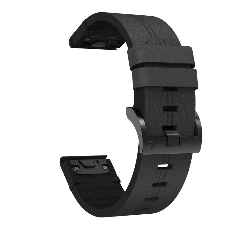 Bracelet de montre en cuir à boucle en acier de 20 mm, For Garmin Fenix 7S, For Garmin Fenix 7S Solar, For Garmin Fenix 7S Sapphire Solar, For Garmin Instinct 2S, For Garmin Fenix 6S, For Garmin Fenix 6S Pro, For Garmin Fenix 5S, For Garmin Fenix 5S Plus