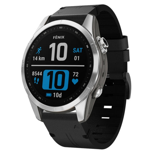 Bracelet de montre en cuir à boucle en acier de 20 mm, For Garmin Fenix 7S, For Garmin Fenix 7S Solar, For Garmin Fenix 7S Sapphire Solar, For Garmin Instinct 2S, For Garmin Fenix 6S, For Garmin Fenix 6S Pro, For Garmin Fenix 5S, For Garmin Fenix 5S Plus