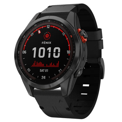 Bracelet de montre en cuir à boucle en acier de 20 mm, For Garmin Fenix 7S, For Garmin Fenix 7S Solar, For Garmin Fenix 7S Sapphire Solar, For Garmin Instinct 2S, For Garmin Fenix 6S, For Garmin Fenix 6S Pro, For Garmin Fenix 5S, For Garmin Fenix 5S Plus