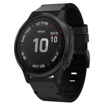 Bracelet de montre en cuir à boucle en acier de 20 mm, For Garmin Fenix 7S, For Garmin Fenix 7S Solar, For Garmin Fenix 7S Sapphire Solar, For Garmin Instinct 2S, For Garmin Fenix 6S, For Garmin Fenix 6S Pro, For Garmin Fenix 5S, For Garmin Fenix 5S Plus