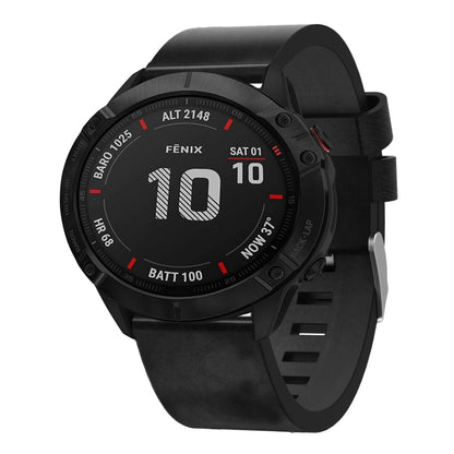 Bracelet de montre en cuir à boucle en acier de 26 mm, For Garmin Fenix 7X, For Garmin Fenix 7X Solar, For Garmin Tactix 7, For Garmin Tactix 7Pro, For Garmin Tactix Delta, For Garmin Enduro 2, For Garmin Fenix 6X, For Garmin Fenix 6X Pro              ...